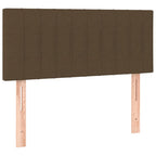 Boxspringbett mit Matratze Dunkelbraun 90x190 cm Stoff