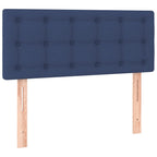 Boxspringbett mit Matratze Blau 80x200 cm Stoff