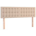 Boxspringbett Matratze Cappuccino-Braun 140x200cm Kunstleder
