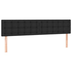 Boxspringbett mit Matratze Schwarz 180x200 cm Kunstleder