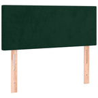 Boxspringbett mit Matratze Dunkelgrün 80x200 cm Samt