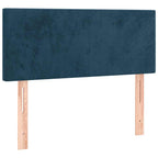 Boxspringbett mit Matratze Dunkelblau 80x200 cm Samt