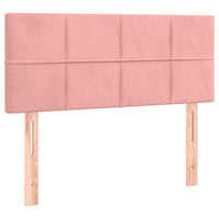 Boxspringbett mit Matratze Rosa 90x200 cm Samt