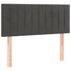 Boxspringbett mit Matratze Dunkelgrau 100x200 cm Samt