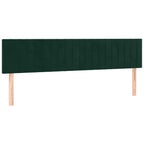 Boxspringbett mit Matratze Dunkelgrün 160x200 cm Samt