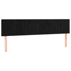 Boxspringbett mit Matratze Schwarz 180x200 cm Samt