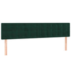 Boxspringbett mit Matratze Dunkelgrün 160x200 cm Samt