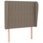 Boxspringbett mit Matratze Taupe 80x200 cm Stoff