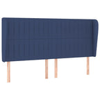 Boxspringbett mit Matratze Blau 180x200 cm Stoff