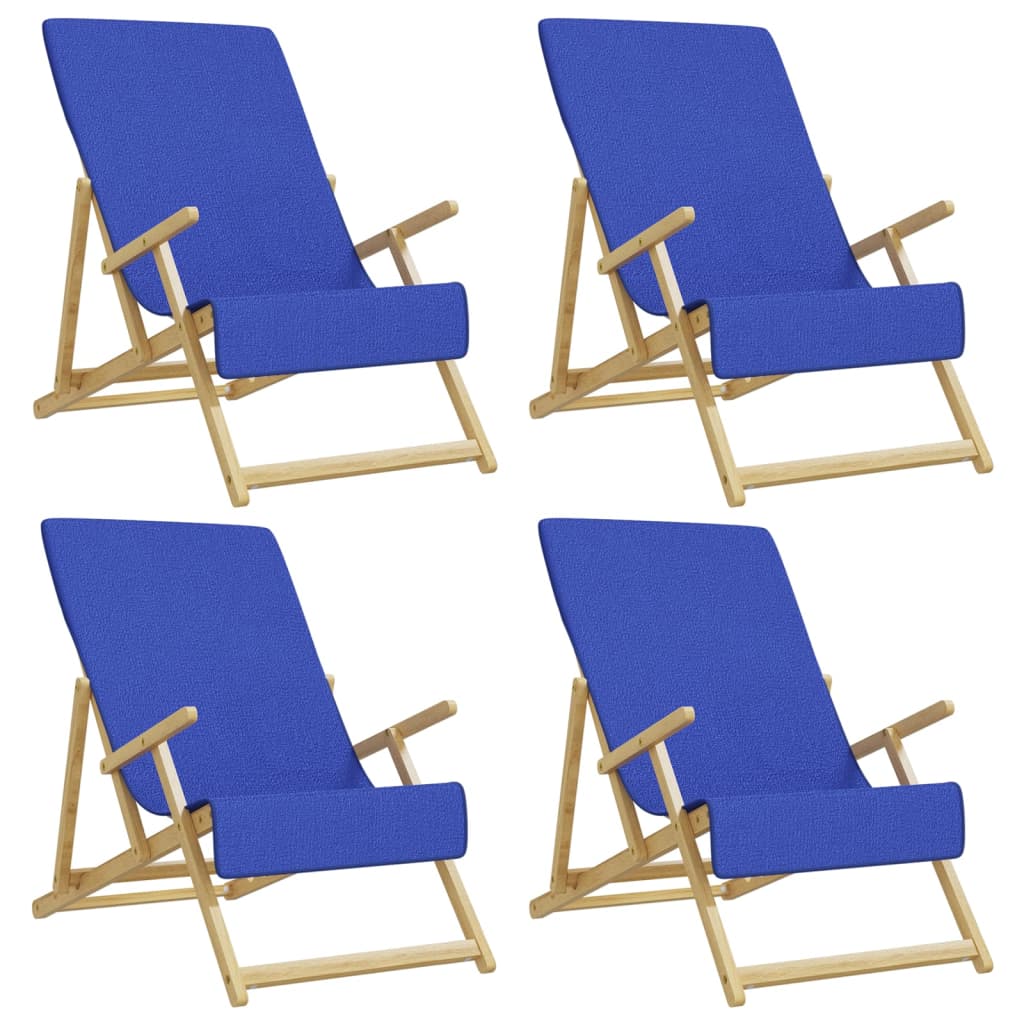 Strandtücher 4 Stk. Königsblau 60x135 cm Stoff 400 GSM