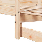 Ausziehbares Tagesbett Braun 203,5 x 184 x 56,5 cm