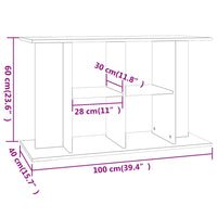 Aquariumständer Sonoma-Eiche 100x40x60 cm Holzwerkstoff