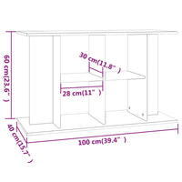 Aquariumständer Braun Eichen-Optik 100x40x60 cm Holzwerkstoff