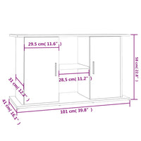 Aquariumständer Weiß 101x41x58 cm Holzwerkstoff