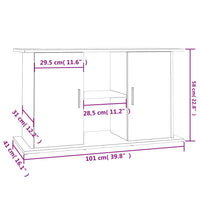 Aquariumständer Braun Eichen-Optik 101x41x58 cm Holzwerkstoff