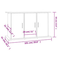 Aquariumständer Braun Eichen-Optik 101x41x58 cm Holzwerkstoff