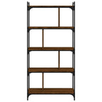 Bücherregal 5 Böden Braun Eiche-Optik 76x32x158cm Holzwerkstoff