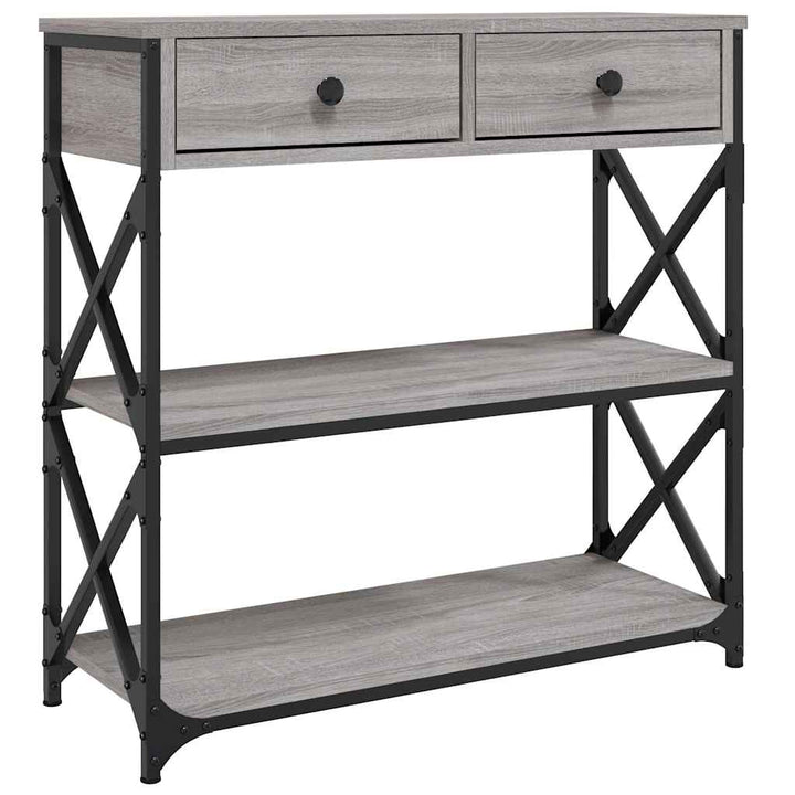 Konsolentisch Grau Sonoma 75x28x75 cm Holzwerkstoff