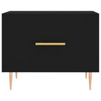 Couchtisch Schwarz 50x50x40 cm Holzwerkstoff