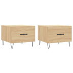 Couchtische 2 Stk. Sonoma-Eiche 50x50x40 cm Holzwerkstoff