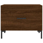 Couchtisch Braun Eichen-Optik 50x50x40 cm Holzwerkstoff