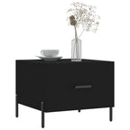 Couchtisch Schwarz 50x50x40 cm Holzwerkstoff
