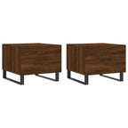 Couchtische 2 Stk. Braun Eichen-Optik 50x50x40 cm Holzwerkstoff