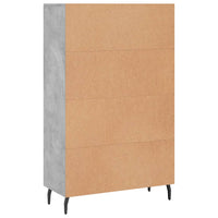 Highboard Betongrau 69,5x31x115 cm Holzwerkstoff