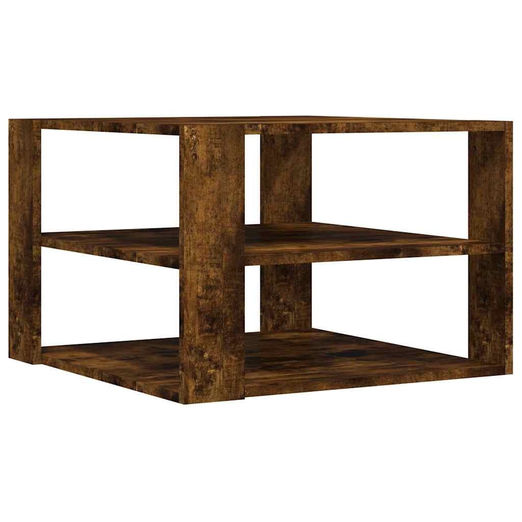 Couchtisch Räuchereiche 58x58x40 cm Holzwerkstoff