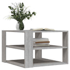 Couchtisch Grau Sonoma 58x58x40 cm Holzwerkstoff