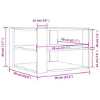 Couchtisch Braun Eichen-Optik 58x58x40 cm Holzwerkstoff