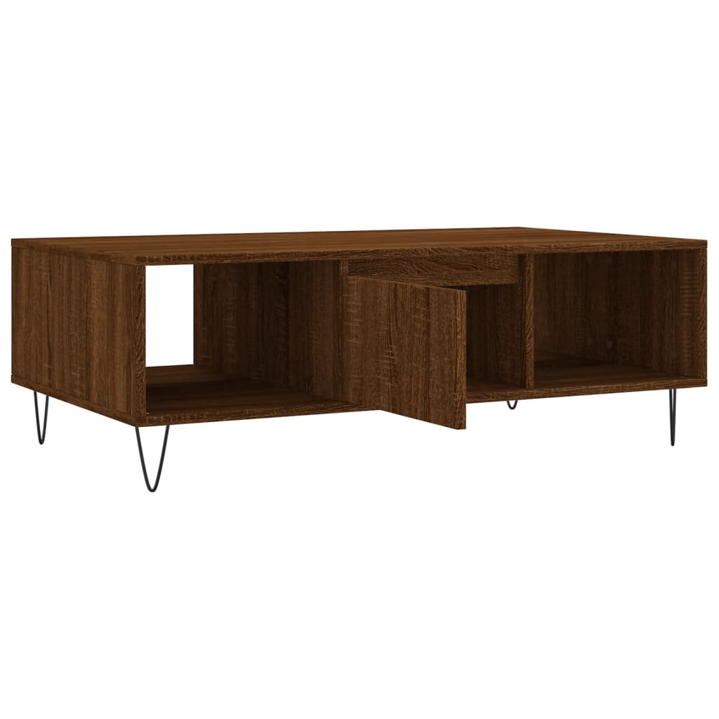 Couchtisch Braun Eichen-Optik 104x60x35 cm Holzwerkstoff
