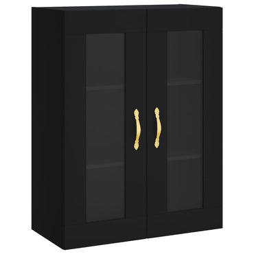 Wandschrank Schwarz 69,5x34x90 cm