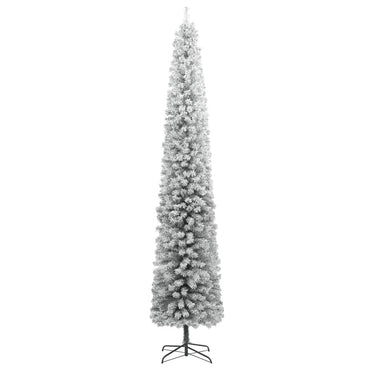 Weihnachtsbaum Schlank mit Ständer Beschneit 300 cm PVC