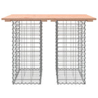 Gartentisch aus Gabionen 100x70x72 cm Massivholz Douglasie