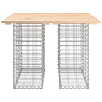 Gartentisch aus Gabionen 100x102x72 cm Massivholz Kiefer