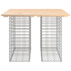Gartentisch aus Gabionen 100x102x72 cm Massivholz Kiefer