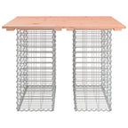Gartentisch aus Gabionen 100x102x72 cm Massivholz Douglasie