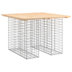 Gartentisch aus Gabionen 100x102x72 cm Massivholz Kiefer