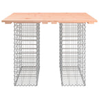 Gartentisch aus Gabionen 100x102x72 cm Massivholz Douglasie