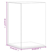 Vitrine Transparent 14x14x22 cm Acryl