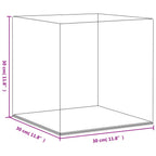 Vitrine Transparent 30x30x30 cm Acryl