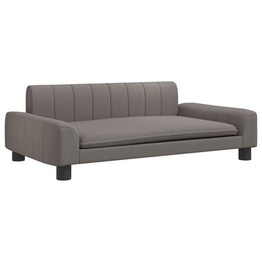 Kindersofa Taupe 90x53x30 cm Stoff