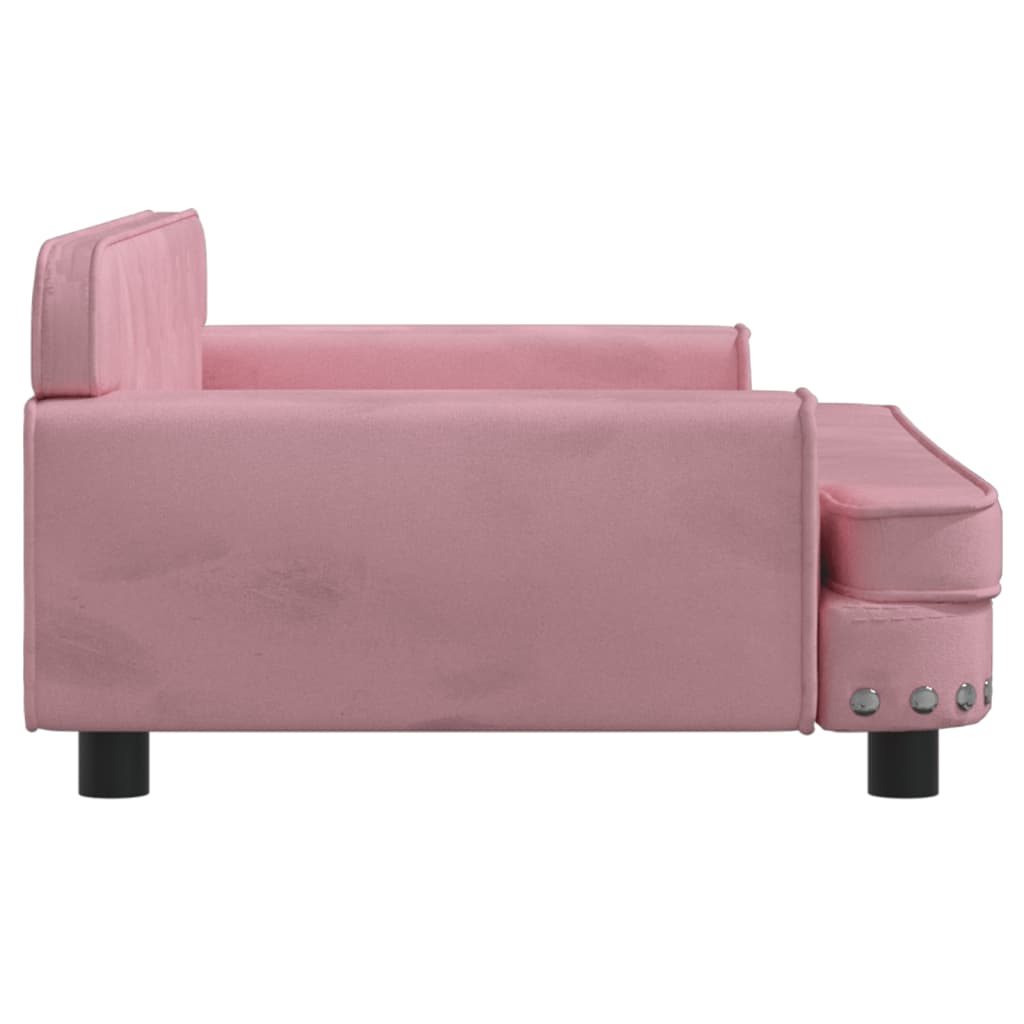 Kindersofa Rosa 90x53x30 cm Samt