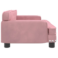 Kindersofa Rosa 70x45x30 cm Samt