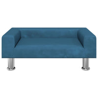 Kindersofa Blau 70x45x26,5 cm Samt