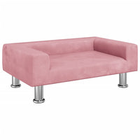 Kindersofa Rosa 70x45x26,5 cm Samt