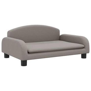 Kindersofa Taupe 70x45x30 cm Stoff