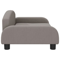 Kindersofa Taupe 70x45x30 cm Stoff