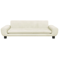 Kindersofa Creme 100x54x33 cm Samt